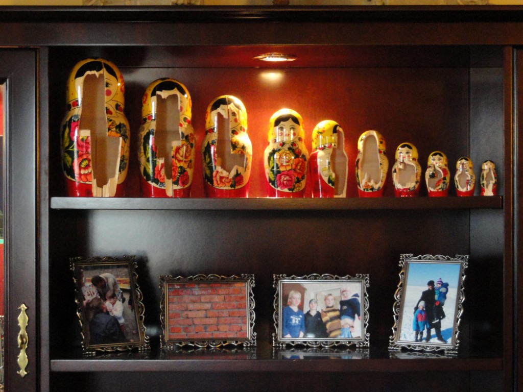 The broken Nesting Dolls in my office represent the staggering statistics for orphans