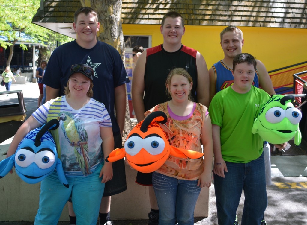At the end of the day, three seniors from the high school came looking for Jack, Annie and Autumn. They had won stuffed fish for each of them.