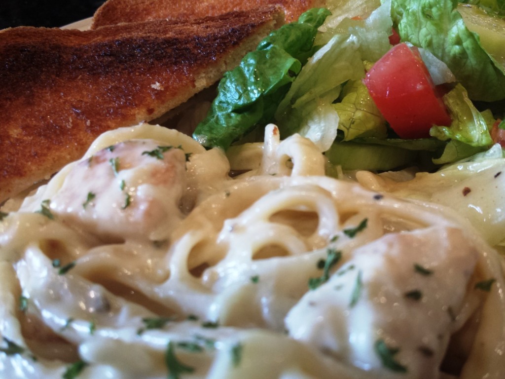 Home made Chicken Alfredo is one of our favorite meals.