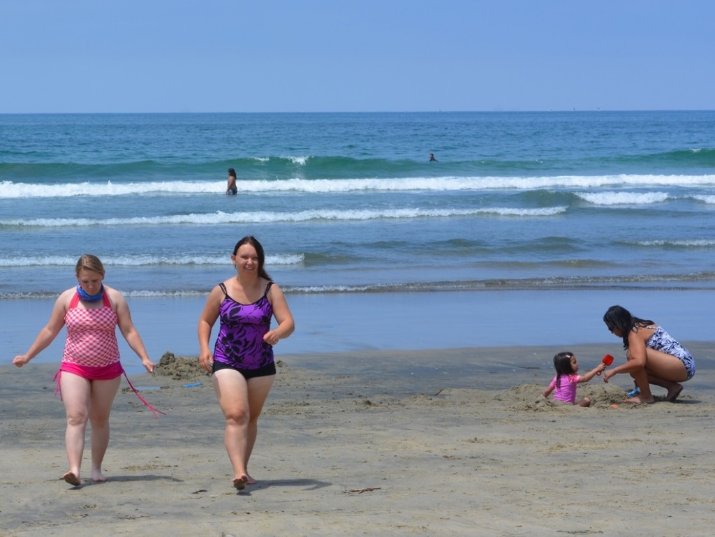 Sisters on Beach
