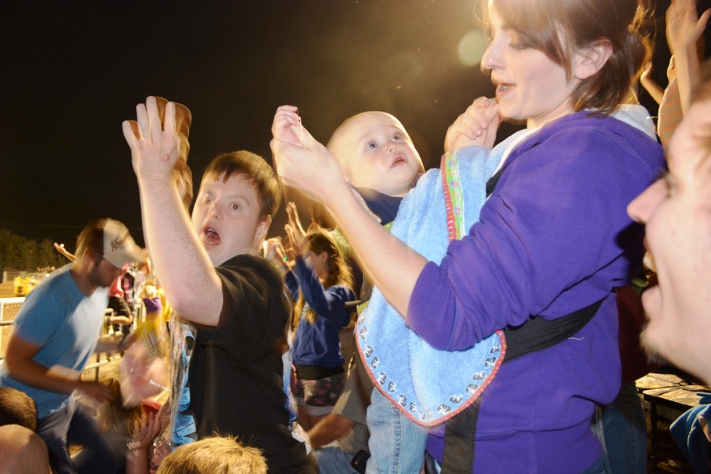 YMCA at the demolition derby