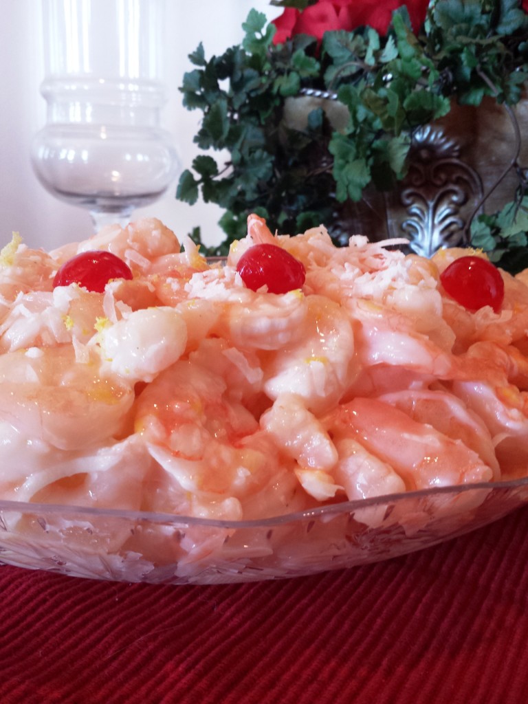 Savory and sweet shrimp with pineapple sauce.
