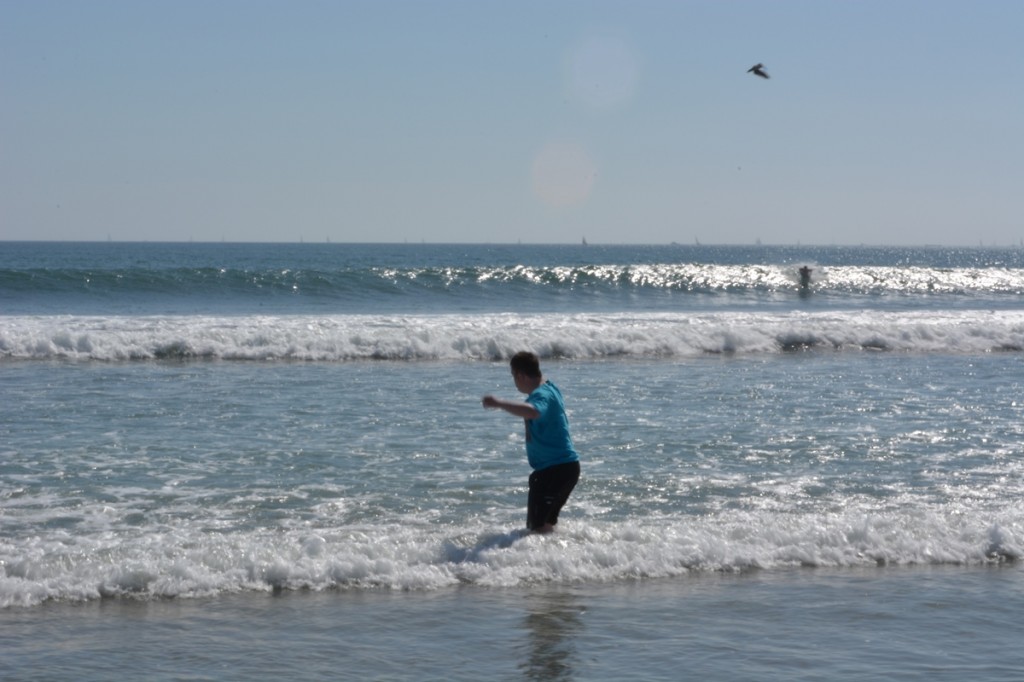 Jack Simmons at the beach
