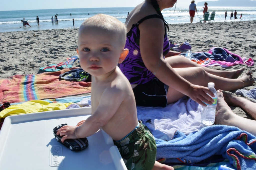 James Simmons at the beach