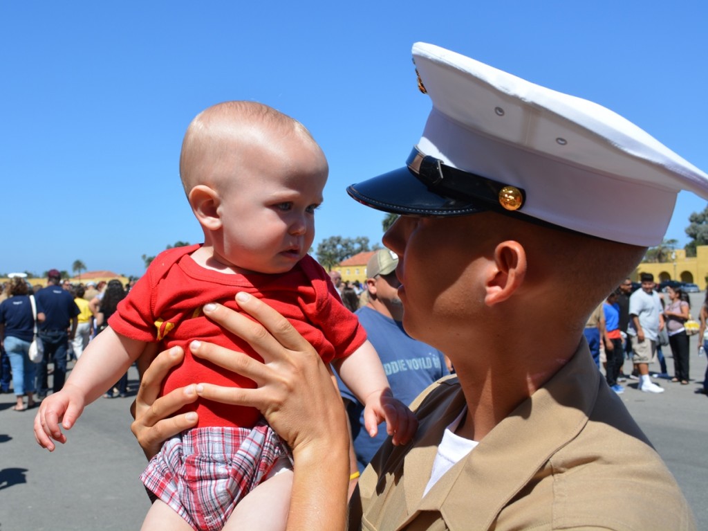 James and Uncle Steve, the Marine