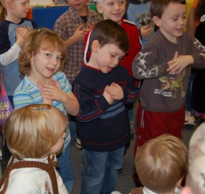 Sarah Simmons in Kindergarten