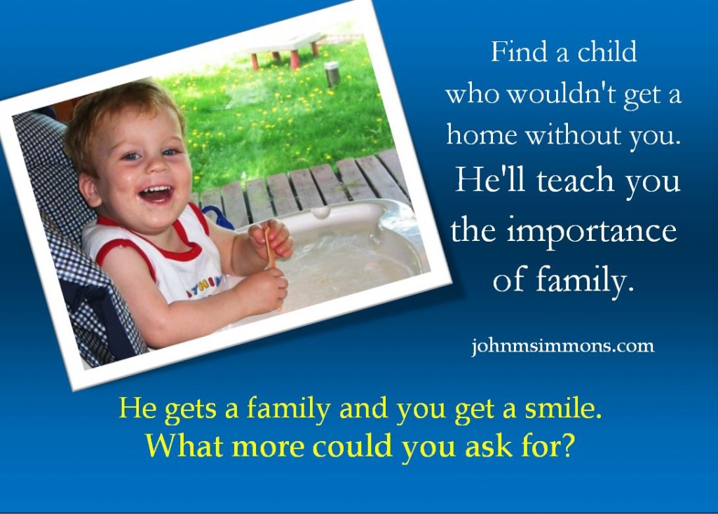 Adoption: He gets a family, you get a smile