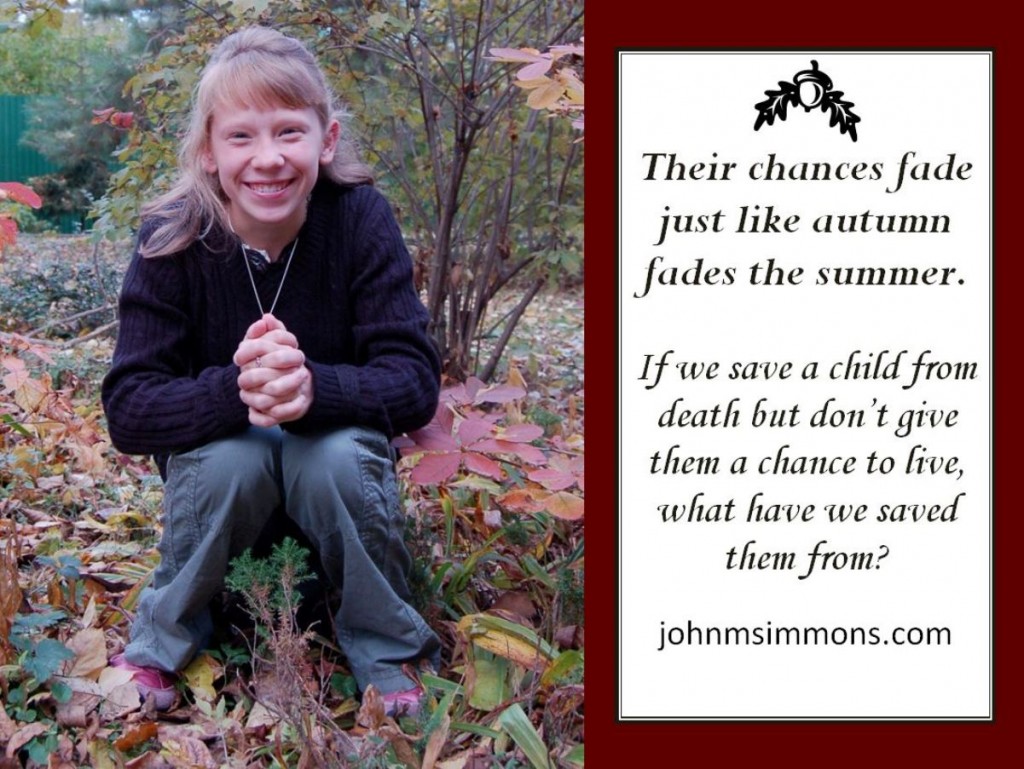 Chances for adoption fade with age