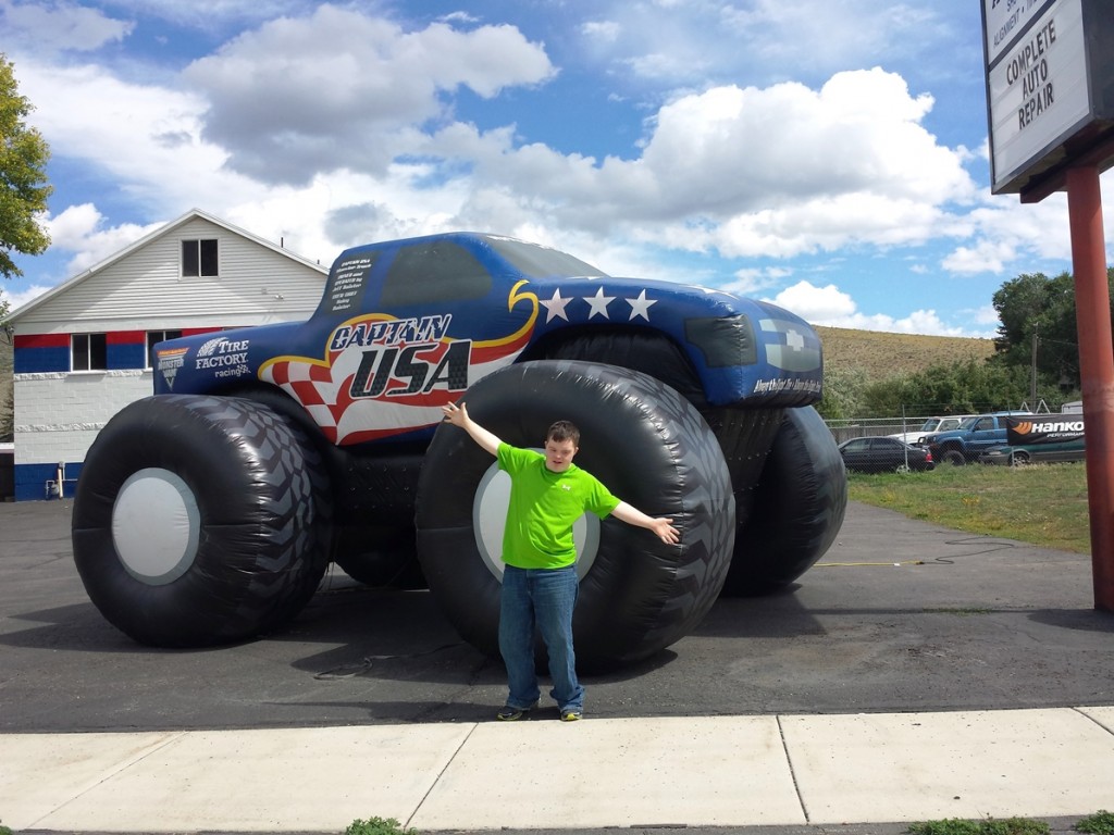 Jack and Big Truck in Kamas Utah