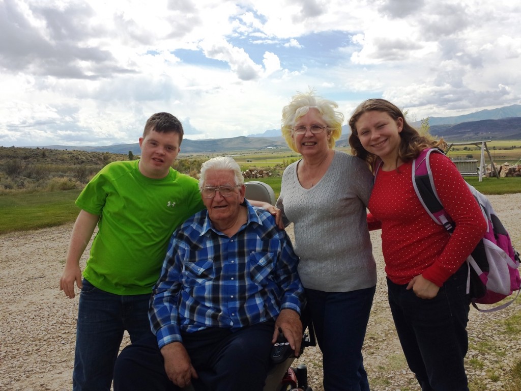 Kids and Grandparents in Kamas Utah