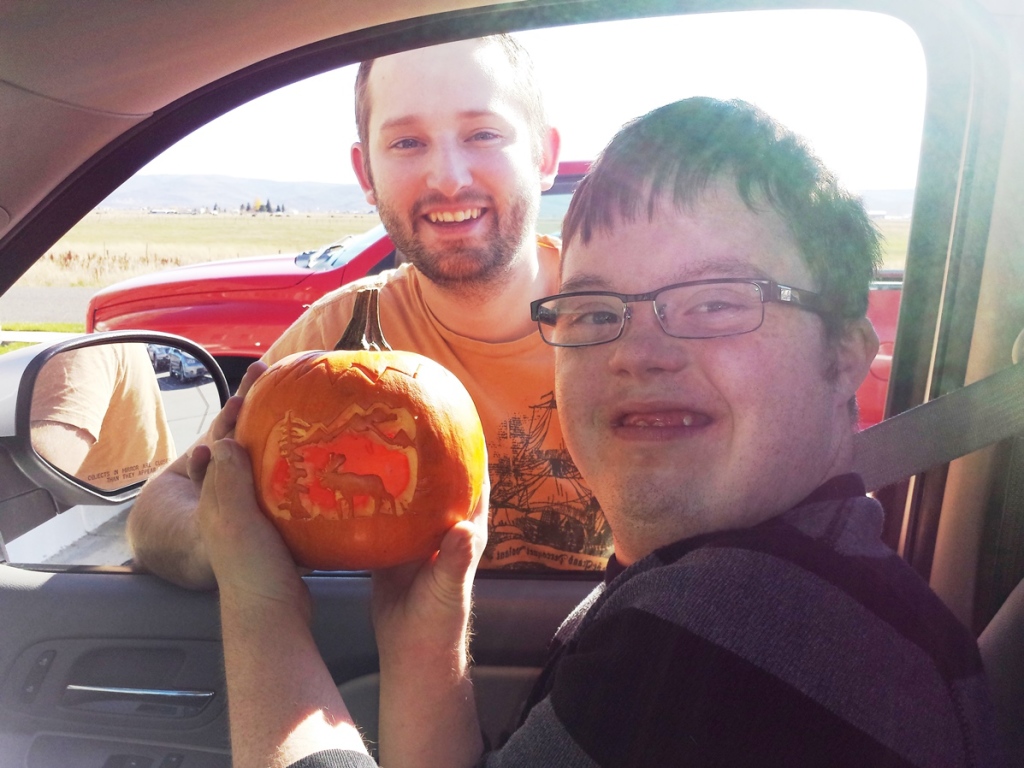 Jack Simmons and his Jack-O-Lantern