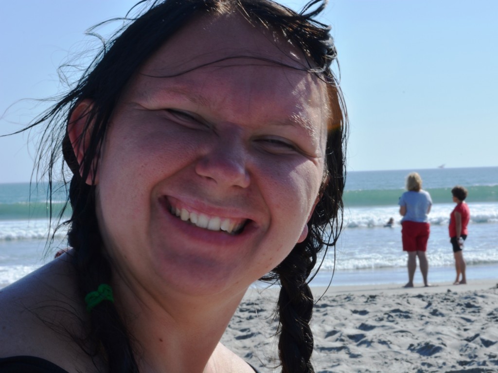Emily on family vaction in California