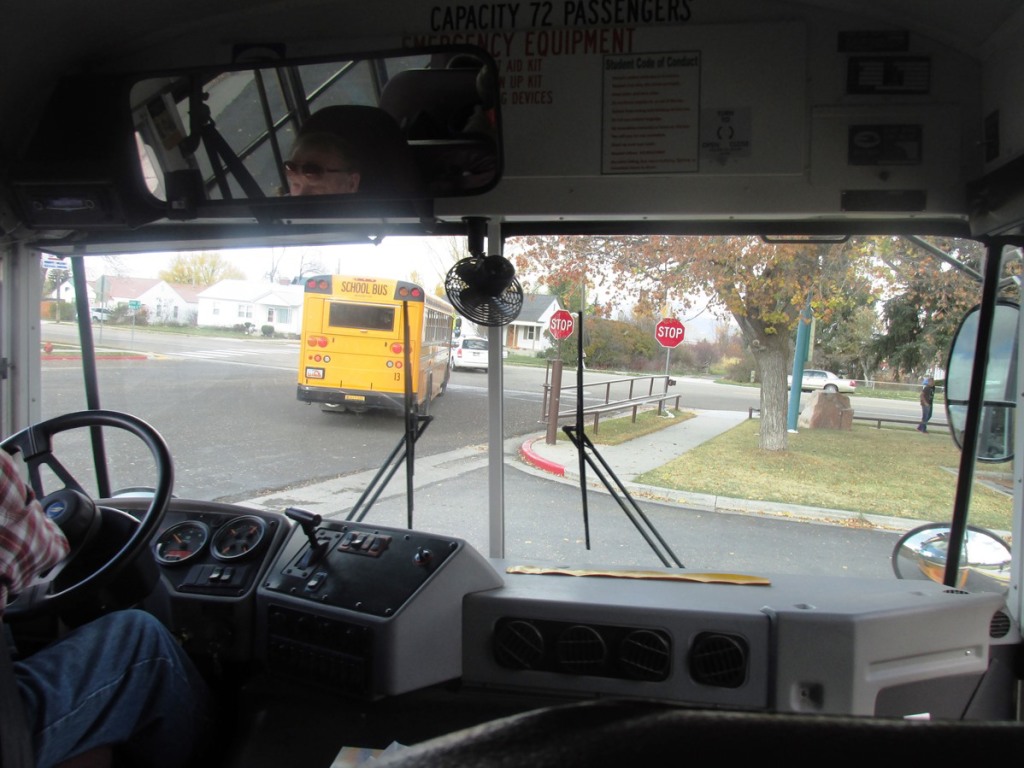 Jack Simmons on the bus
