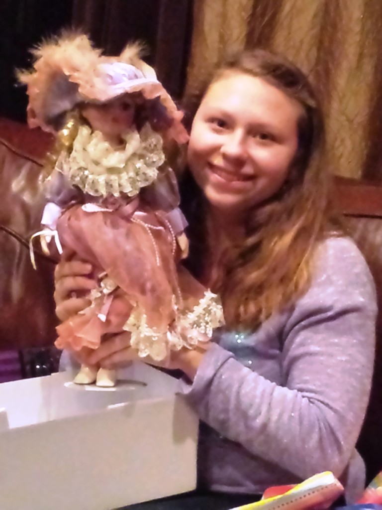 Sarah Simmons and her Porcelain Doll