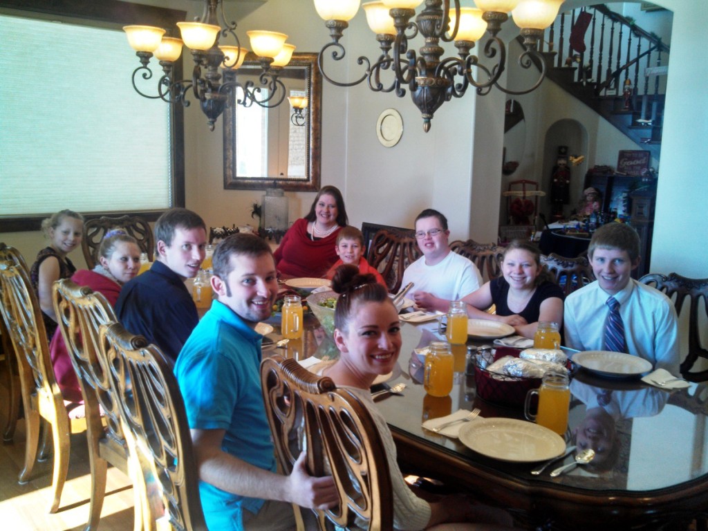 Simmons family dinner